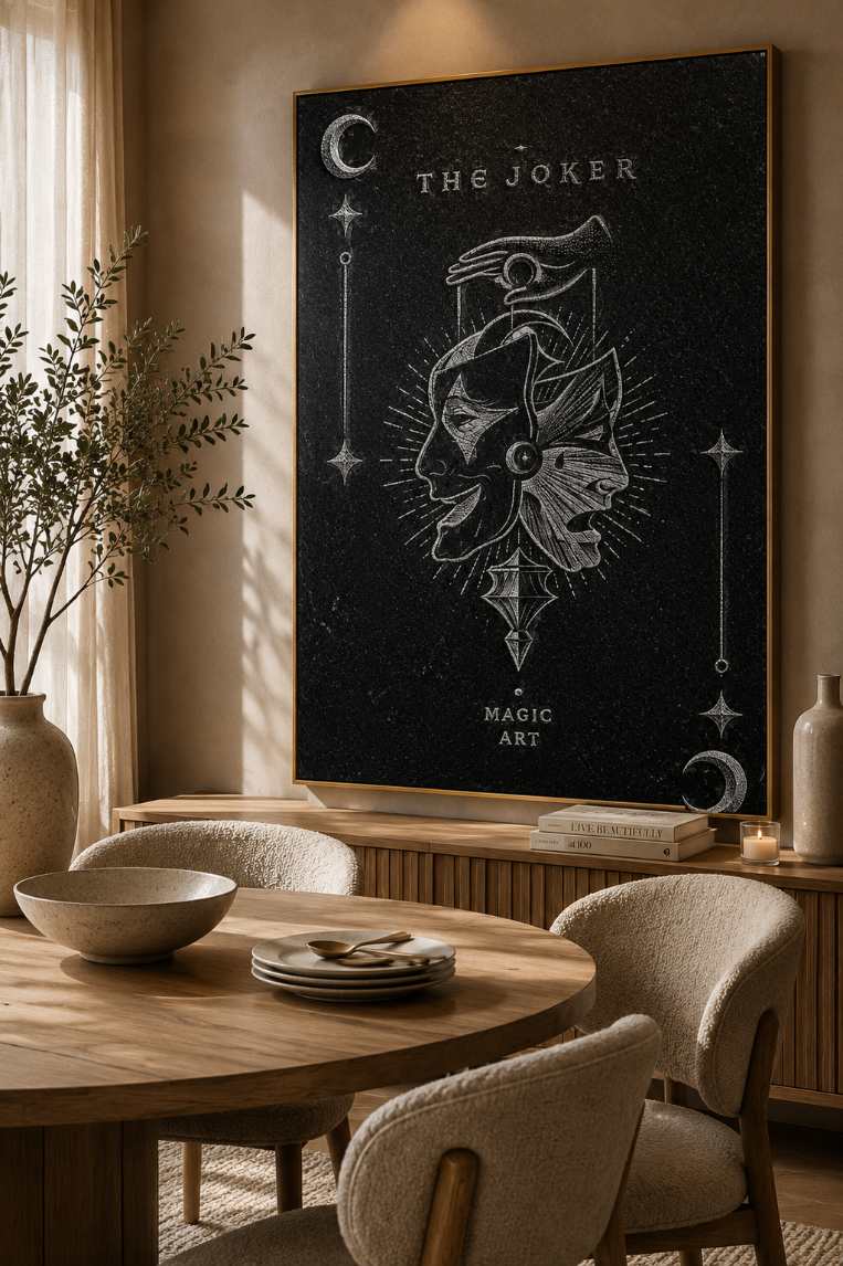 Personalized Image Hand Hammered Marble & Glass Art Portrait — gallery image